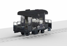 キ916&ヨ4400【♯054】メーカー不詳 49648＋キ916＋ヨ4400 (蒸気機関車9600+マックレー車+車掌車